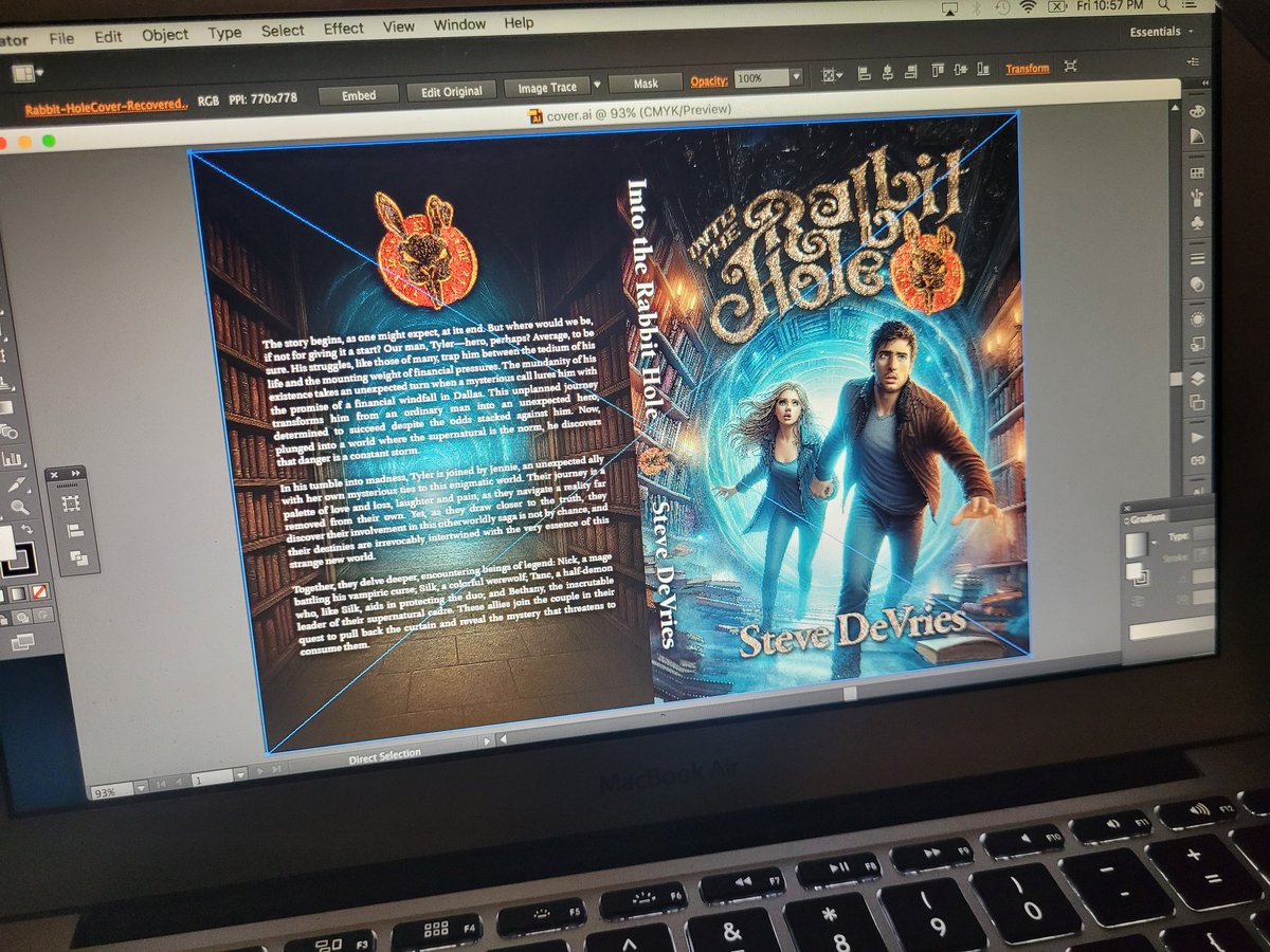 My book wrap is coming together!