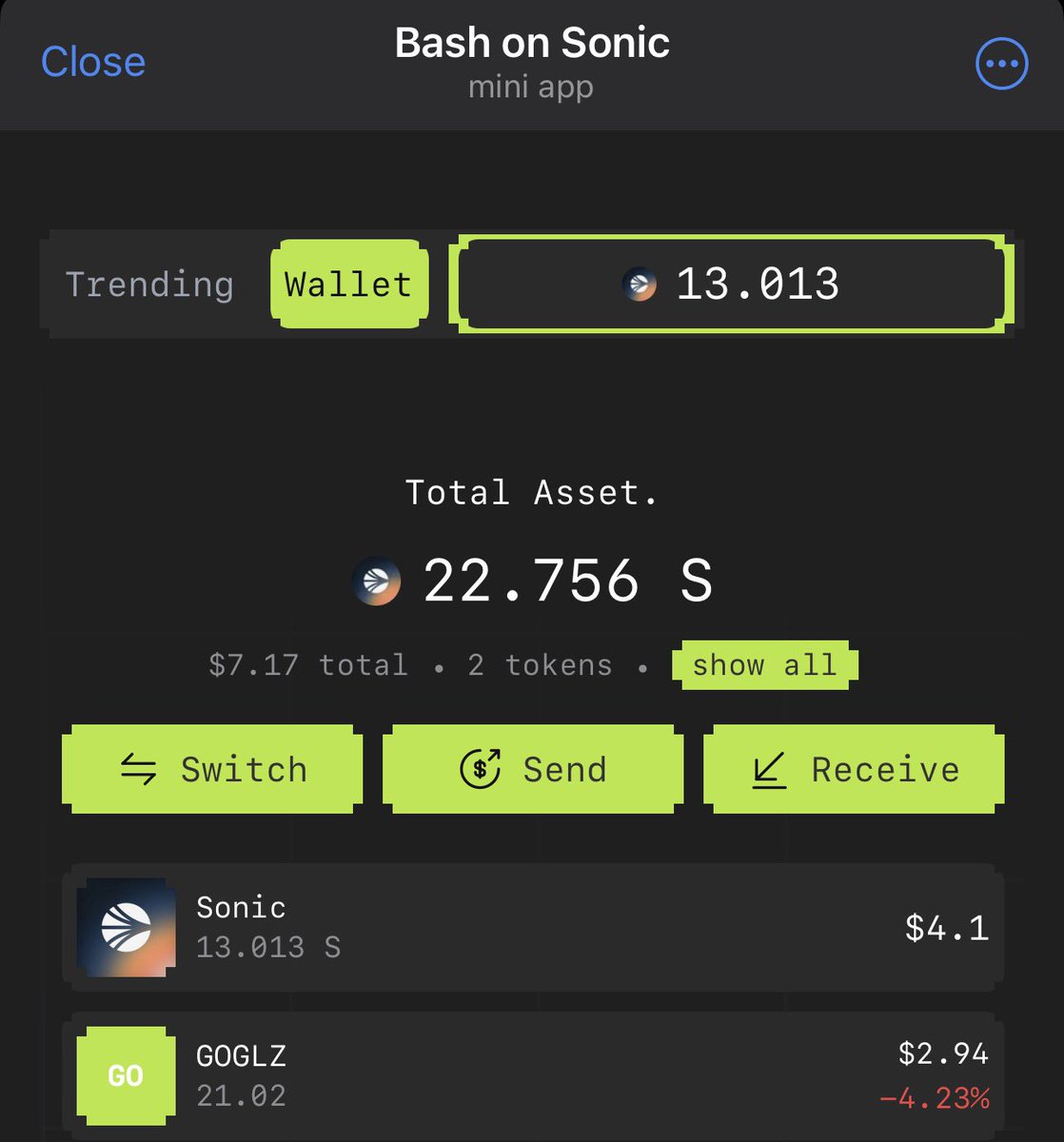 Bashkhol's tweet photo. Did we mention that Bash has a feature called global pnl 🧑‍💻, you don’t need to perform the trade on Bash as long as you performed the trade from the same wallet we still calculate your pnl $S

Give it a try 👇
https://t.co/HzYjVDAVsT https://t.co/vKxmYJn3jA
