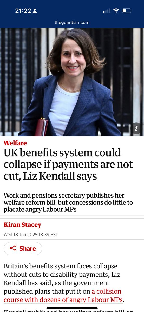 Thank god for Liz Kendall saving the benefits system by destroying the benefits system.

#WelfareNotWarfare #TakingThePIP