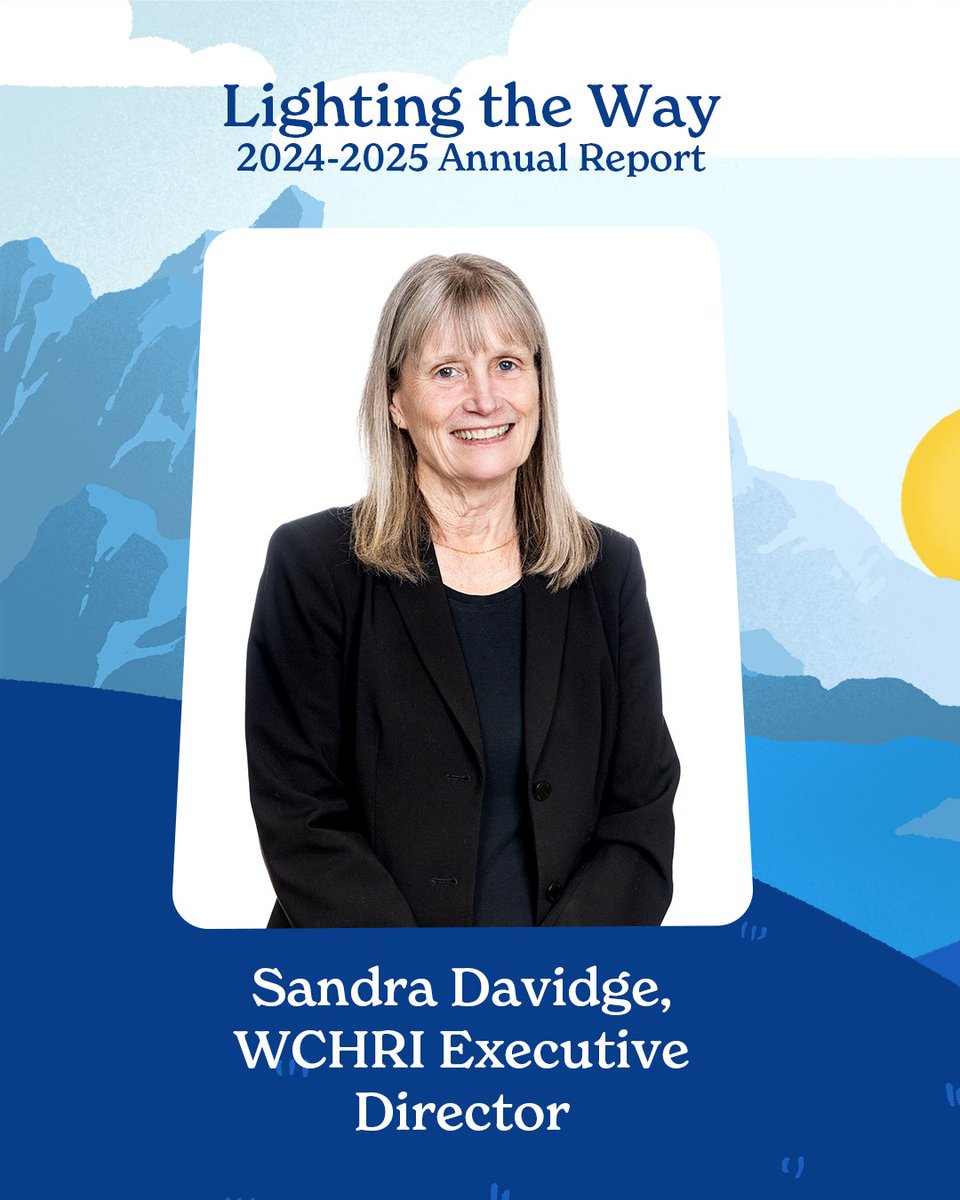 “As we share the inspiring stories in this year’s annual report, we see how our WCHRI community continues to light the way toward better health for women and children.” -Sandra Davidge, Exec. Director &amp; Lonnie Zwaigenbaum, Associate Director

Read more: ar.wchri.org