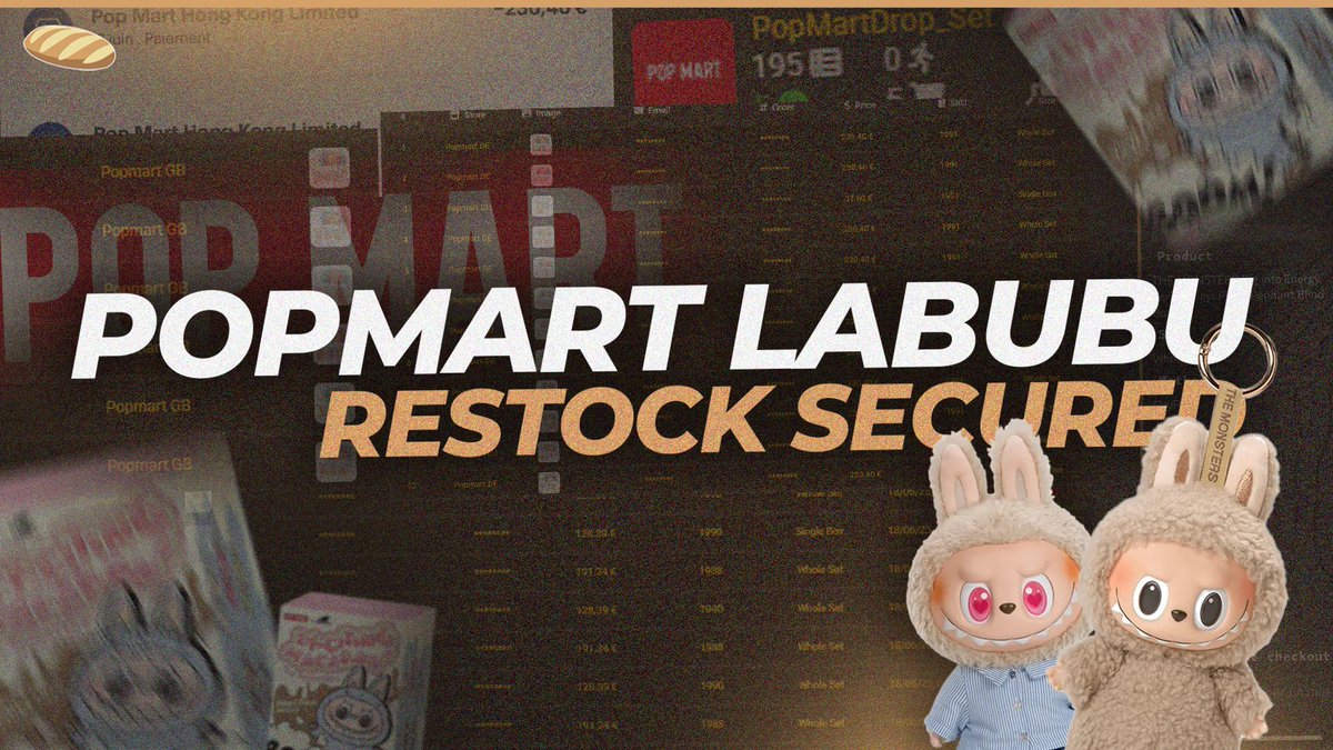 panaiobot's tweet image. Popmart LABUBU restock secured by our users, join us to not miss the next restocks panaio.com/checkout 馃殌