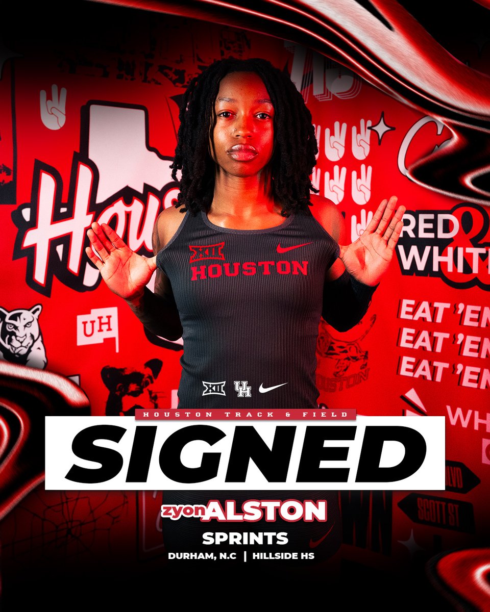 It's official! 👏

Welcome to Houston, Zyon!

#HTownSpeedCity x #GoCoogs