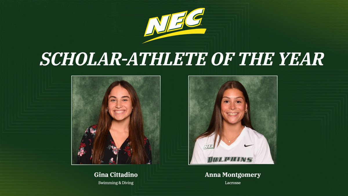 Le Moyne Athletics (@lemoynedolphins) on Twitter photo Gina Cittadino (<a href="/LeMoyneSWIMDIVE/">Le Moyne Men's & Women's Swimming & Diving</a>) and Anna Montgomery (<a href="/LeMoyneWLax/">Le Moyne Women's Lax</a>) have been named <a href="/NECsports/">Northeast Conference</a> Scholar-Athlete of the Year Award recipients.
lemoynedolphins.com/news/2025/6/18โฆ Gina Cittadino (<a href="/LeMoyneSWIMDIVE/">Le Moyne Men's & Women's Swimming & Diving</a>) and Anna Montgomery (<a href="/LeMoyneWLax/">Le Moyne Women's Lax</a>) have been named <a href="/NECsports/">Northeast Conference</a> Scholar-Athlete of the Year Award recipients.
lemoynedolphins.com/news/2025/6/18โฆ