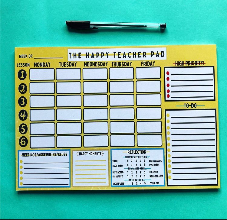 Tag a teacher who makes your time at work happier and let them know how much they brighten your days. As a thank you, they could receive one of our Happy Teacher Pads. #ThankATeacherDay