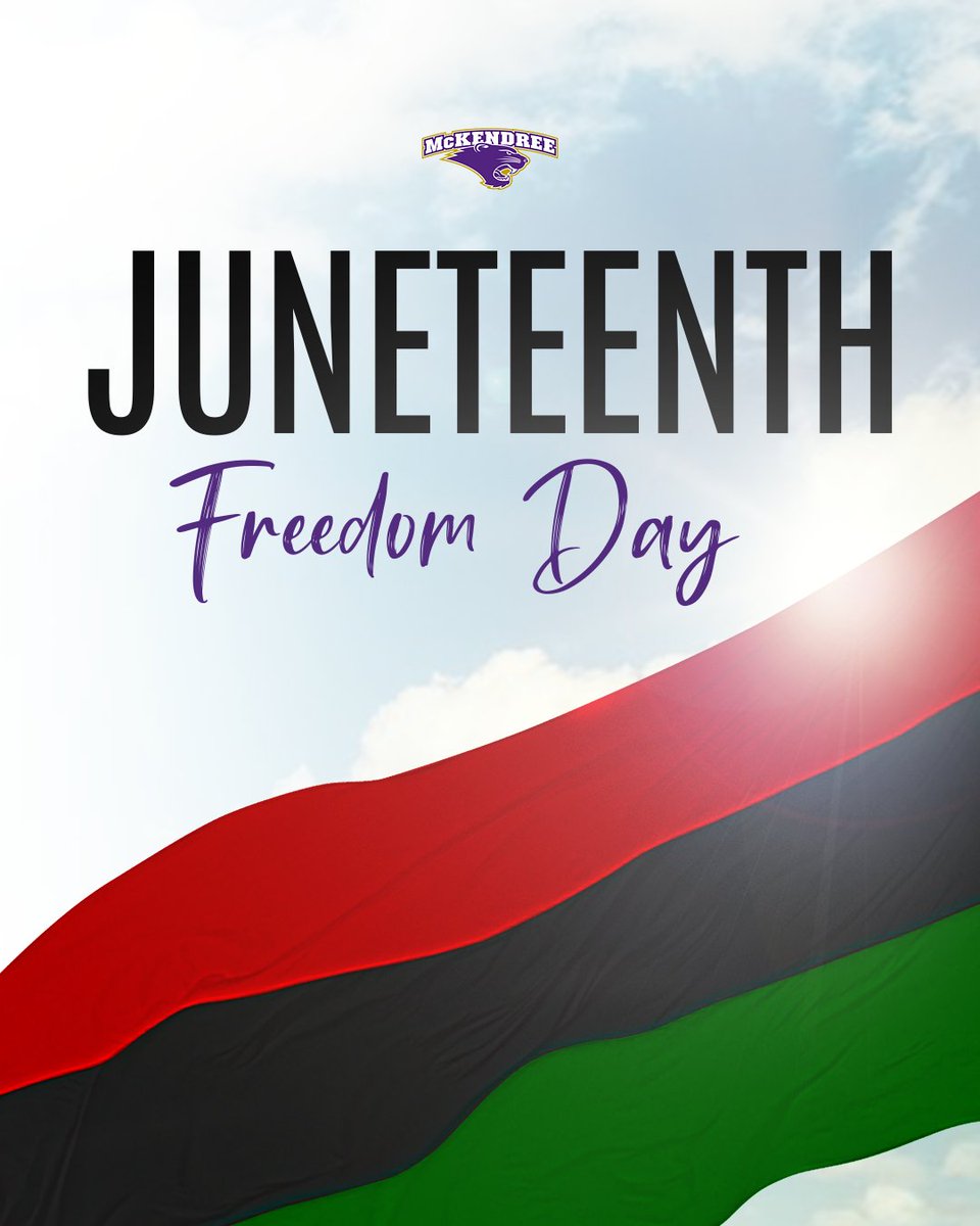 "You can’t separate peace from freedom,
because no one can be at peace unless he has his freedom." - Malcolm X

Have a happy and safe Juneteenth Bearcats!