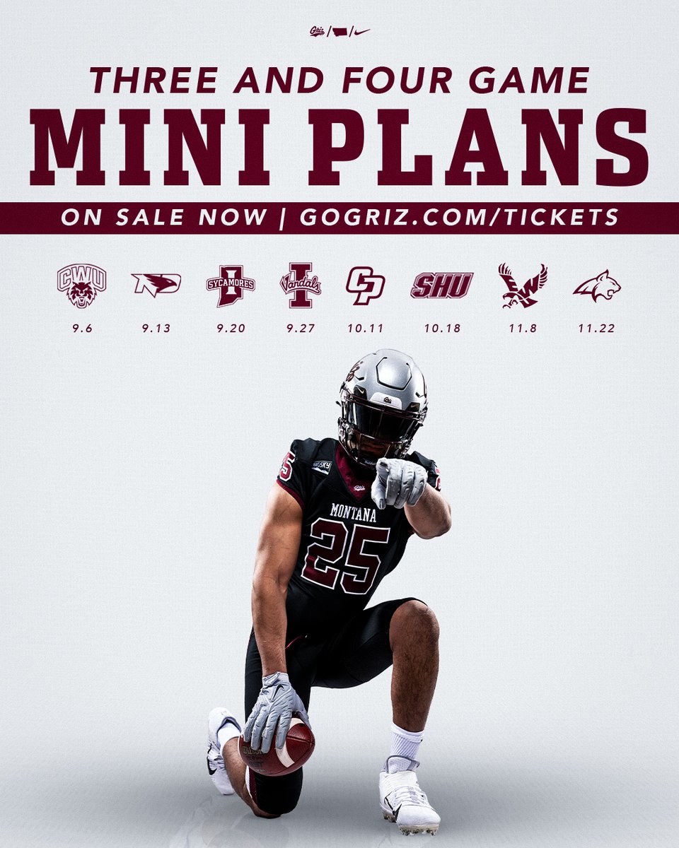 Can't make the whole season? 

𝑴𝒊𝒏𝒊 𝑷𝒍𝒂𝒏𝒔 are on sale NOW!

🎟️ GoGriz.com/tickets

#GoGriz