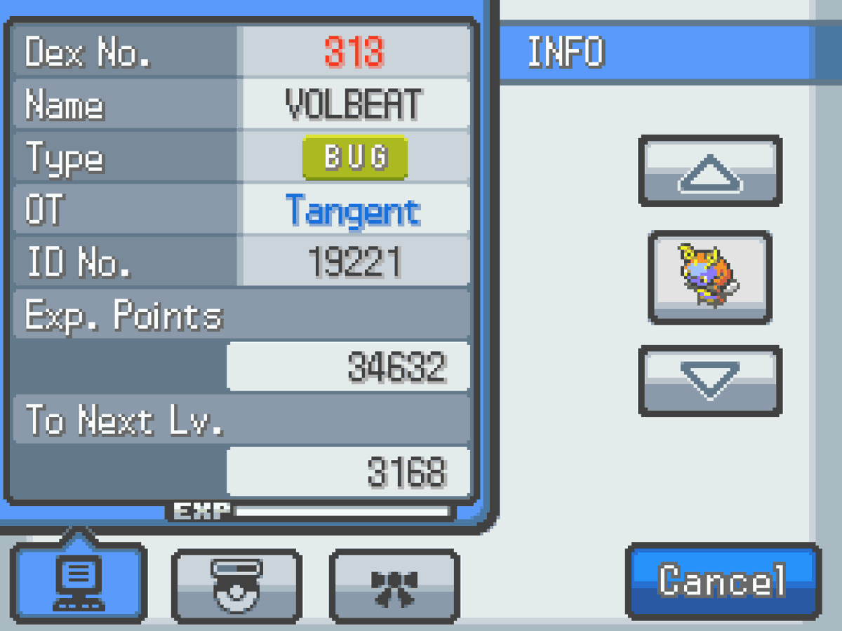 A full odds shiny Volbeat I found during the Thursday Bug Catching Contest on Pokemon HeartGold, taking 1721 random encounters. This shiny Pokemon was encountered on the 19-May-2025.

#ShinyPokemon #ShinyHunting #Pokemon #Shiny #FullOdds #HeartGold #SoulSilver