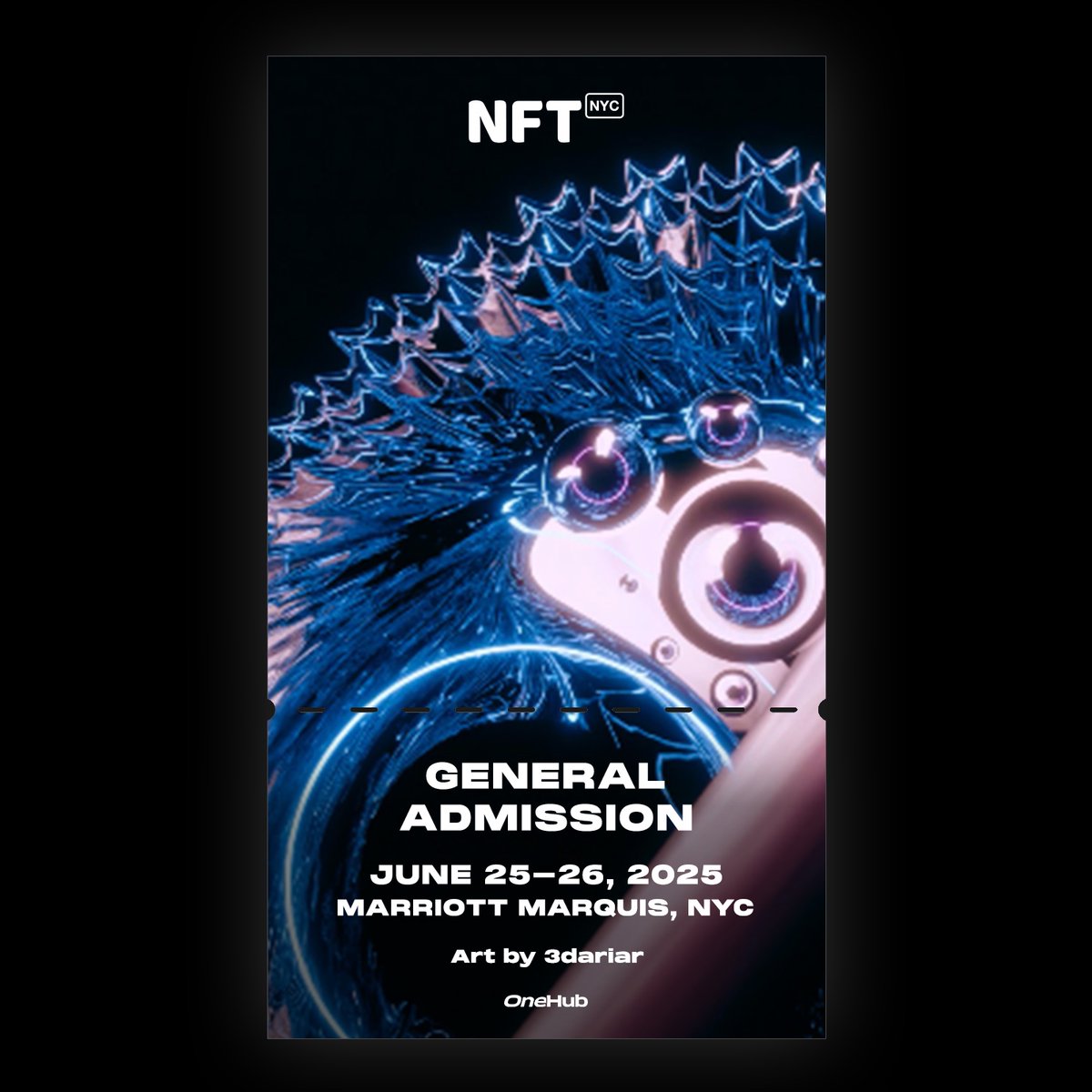 Support my participation at <a href="/NFT_NYC/">NFT.NYC</a> 2025 by registering an NFT Ticket featuring my submitted artwork dariar.nft.nyc/token/dariarnf…