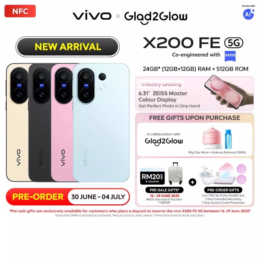 Techsmartphone0's tweet image. Vivo X200 FE: global launch date confirmed, MediaTek Dimensity 9300+ with 6500mAh battery &amp;amp; 90W fast charger techrtr.com/2025/06/vivo-x…

#vivox200fe #vivos30promini #VivoXFold5 #vivo
