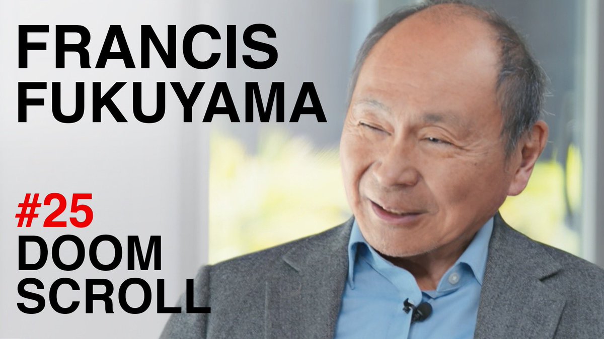 Joshua Citarella (@joshuacitarella) on Twitter photo Welcome to a very special episode of Doomscroll. My guest is <a href="/FukuyamaFrancis/">Francis Fukuyama</a> a scholar and political scientist Welcome to a very special episode of Doomscroll. My guest is <a href="/FukuyamaFrancis/">Francis Fukuyama</a> a scholar and political scientist