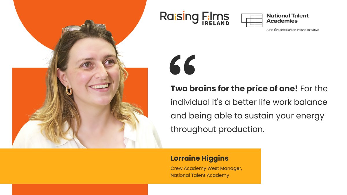 National Talent Academies (@talentacademies) on Twitter photo 🎬 “Two brains for the price of one! Better work-life balance — and the energy to sustain a full production.”
— Lorraine Higgins, <a href="/TalentAcademies/">National Talent Academies</a>
Register: nationaltalentacademies.ie/courses-activi…
#JobShare #FlexibleWork
<a href="/ScreenIreland/">Screen Ireland</a> Raising Films Ireland <a href="/screenproducers/">Screen Producers Ireland</a> Screen Guilds 🎬 “Two brains for the price of one! Better work-life balance — and the energy to sustain a full production.”
— Lorraine Higgins, <a href="/TalentAcademies/">National Talent Academies</a>
Register: nationaltalentacademies.ie/courses-activi…
#JobShare #FlexibleWork
<a href="/ScreenIreland/">Screen Ireland</a> Raising Films Ireland <a href="/screenproducers/">Screen Producers Ireland</a> Screen Guilds