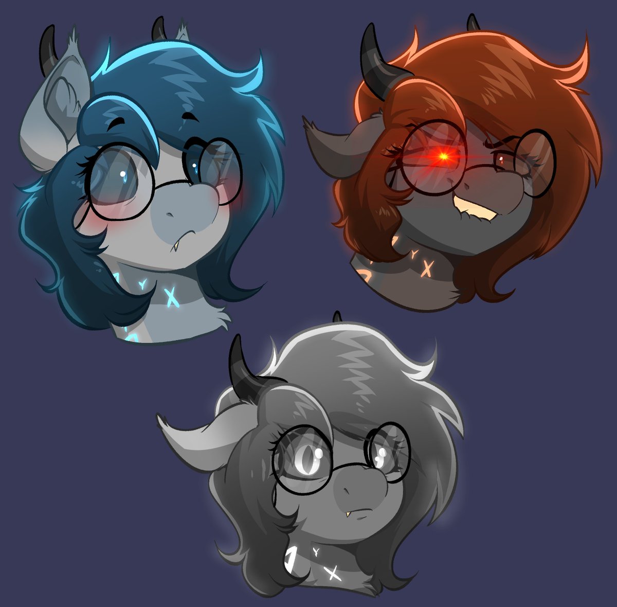 Magic horse that changes color with their mood.

Comm for Inzomnia