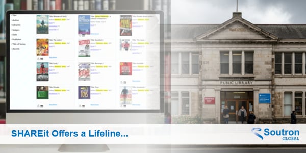 Soutron's tweet image. IMLS & LSTA slashing your library funding? SHAREit offers a lifeline – Cut costs or cut services, the choice is yours - Learn More:  eu1.hubs.ly/H0jQgcJ0 
#resourcesharing  
#interlibraryloan  
#libraryservice  
#librarytech  
#librarysoftware