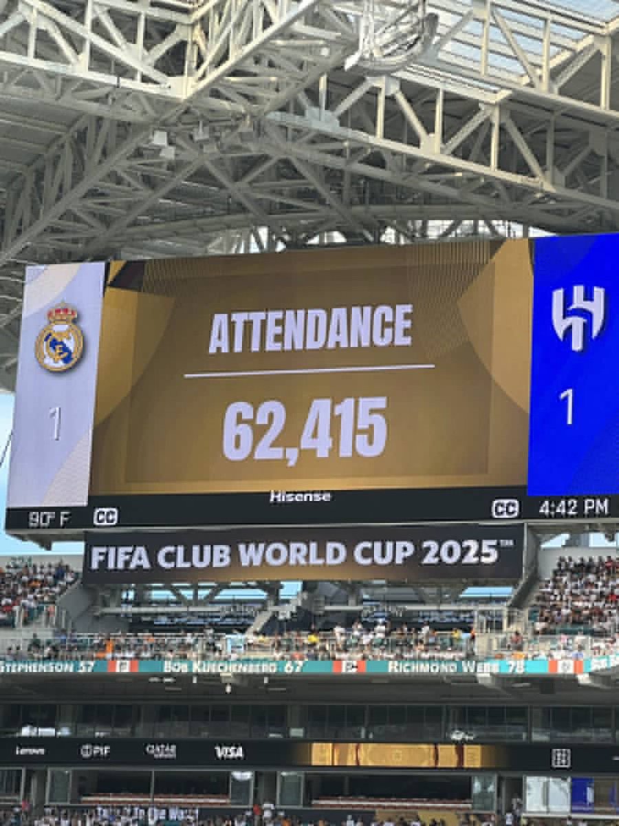 سهم (@1smi_) on Twitter photo 🚨🚨🚨🚨🚨🚨🚨🚨🚨🚨 عاجـل |
الحضور الجماهيري لمباراة ريال مدريد و #الهلال في هارد روك 🇺🇸
62.415 متفرج 😱😱😱💙💙💙💙💙 🚨🚨🚨🚨🚨🚨🚨🚨🚨🚨 عاجـل |
الحضور الجماهيري لمباراة ريال مدريد و #الهلال في هارد روك 🇺🇸
62.415 متفرج 😱😱😱💙💙💙💙💙