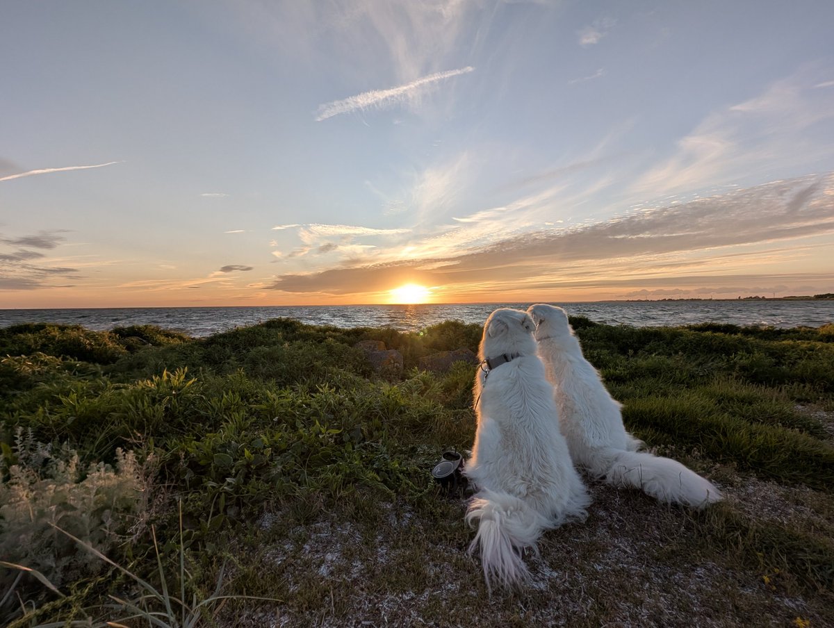 Our first sunset in a while 🥰