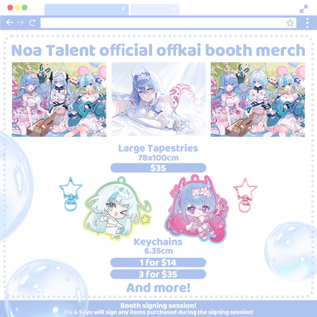 NOA_Talent's tweet photo. 🍱 MERCH REVEAL #1 🍱

Cherry-blossom desk-mats &amp; wall tapestries debut at #OffKaiGen4!

Find us at Booth 301 and pick your favorite scene! 🌸

#NOATalent #VTuberMerch https://t.co/JBiiYYOnxm