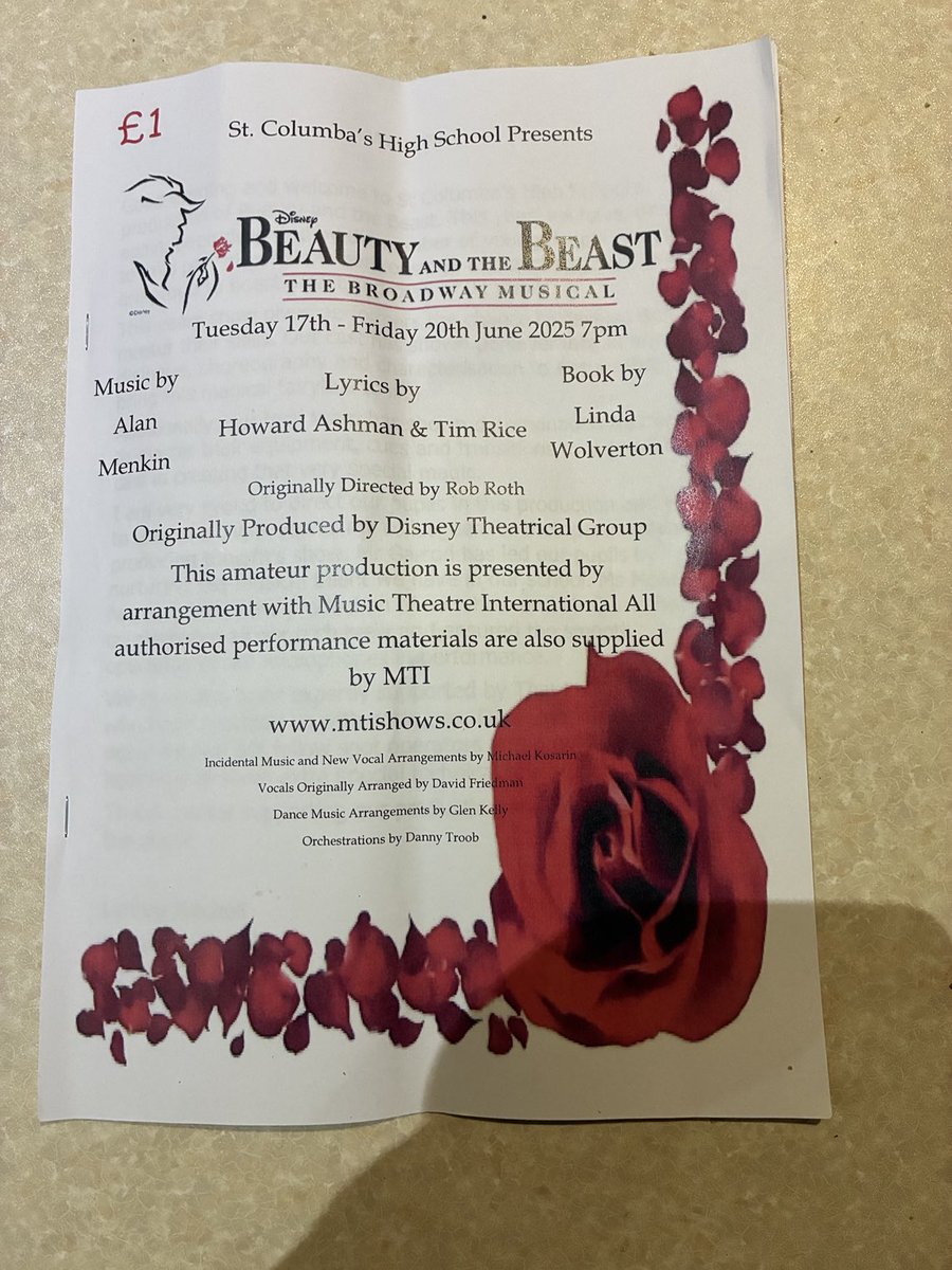 Once again a privilege to be present at a St Columba High School Show. The phrase ‘maintaining highest standards’ applies to every production. Most impressed by the numbers involved and the attention to detail. Teamwork from those on stage and those behind the scenes. ‘Bravo’!