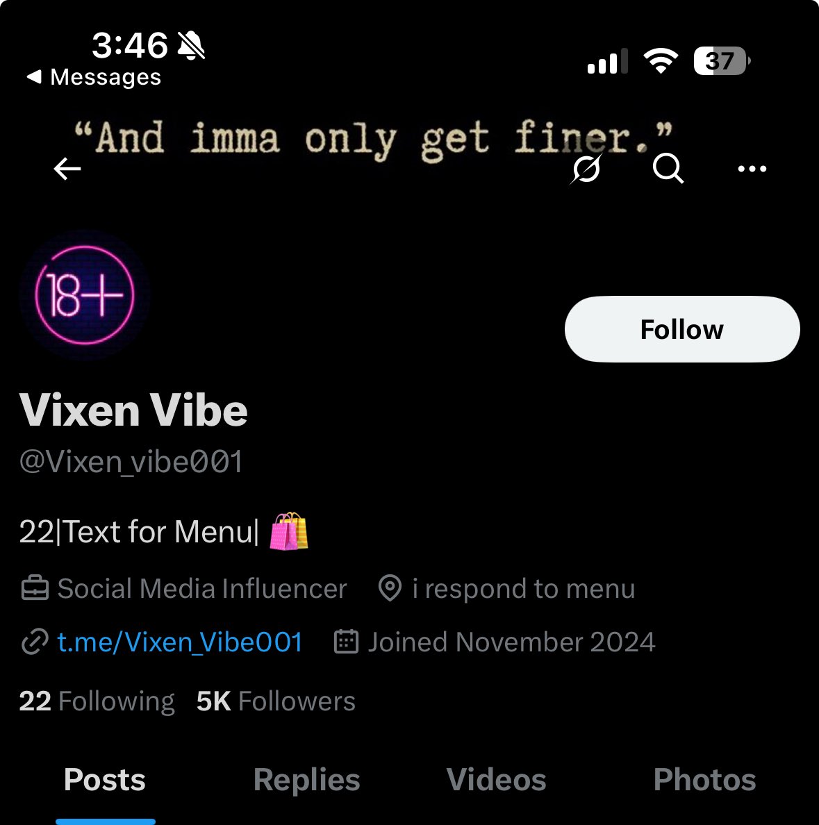 Hey, they changed their name again, but this person is going around pretending to be me and scamming people out of money so please report and block