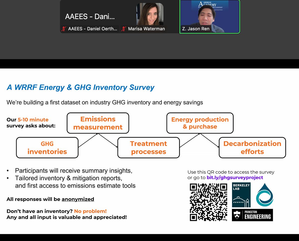 Daniel B. Oerther, PE, BCEE, BCES (@danieloerther) on Twitter photo Amazing webinar today by Professor Z. Jason Ren of <a href="/Princeton/">Princeton University</a> for the <a href="/AAEESdotORG/">Academy of Environmental Engineers & Scientists</a> entitled, "WaterGPT: Tailored AI for Water Engineering, Learning & Net-Zero Strategies." This is part of our multi-part series on #ArtificialIntelligence. w/ <a href="/AndlingerCenter/">Andlinger Center</a> Amazing webinar today by Professor Z. Jason Ren of <a href="/Princeton/">Princeton University</a> for the <a href="/AAEESdotORG/">Academy of Environmental Engineers & Scientists</a> entitled, "WaterGPT: Tailored AI for Water Engineering, Learning & Net-Zero Strategies." This is part of our multi-part series on #ArtificialIntelligence. w/ <a href="/AndlingerCenter/">Andlinger Center</a>