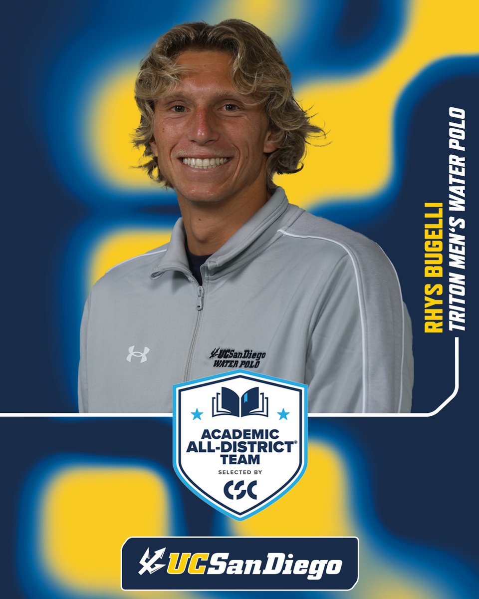 UCSDmwp's tweet image. Congrats to our three Tritons that earned CSC Academic All-District recognition - nice work fellas!
#GoTritons