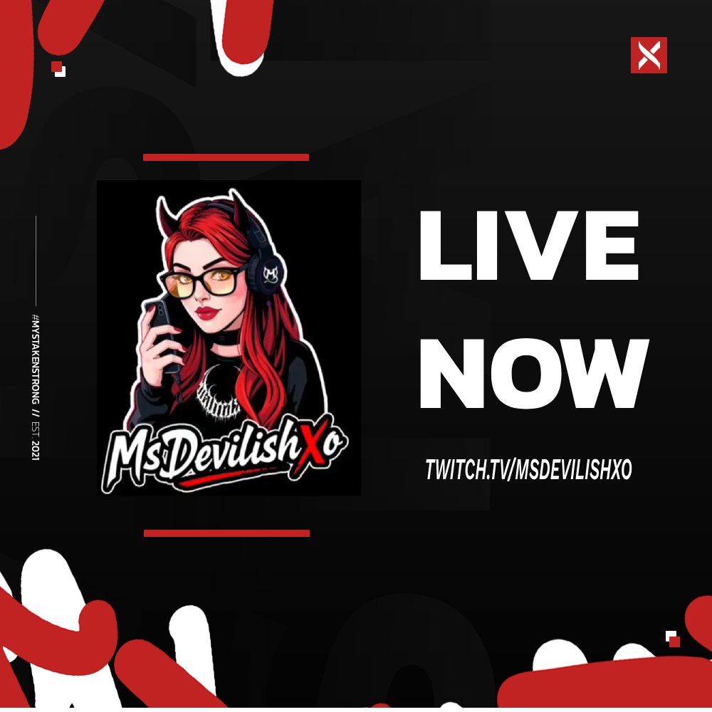 Mystaken Esports (@mystakenesports) on Twitter photo 🚨 LIVE NOW 🚨
<a href="/MsDevilishXo/">MsDevilishXo</a>
🎉3 YEAR ANNIVERSARY SUBATHON
📺 Twitch.tv/MsDevilishXO
40+ Subs already lets try get her to 100 tonight❗️❗️
#MystakenStrong #MystakenOT 🚨 LIVE NOW 🚨
<a href="/MsDevilishXo/">MsDevilishXo</a>
🎉3 YEAR ANNIVERSARY SUBATHON
📺 Twitch.tv/MsDevilishXO
40+ Subs already lets try get her to 100 tonight❗️❗️
#MystakenStrong #MystakenOT