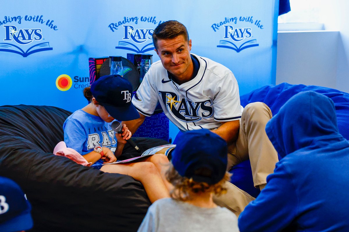 Our first Reading with the Rays event is in the books 📚

Jake kicked things off earlier today by hanging out and reading with the kids at LiFT Academy!  

Presented by: <a href="/SuncoastCU/">Suncoast Credit Union</a>