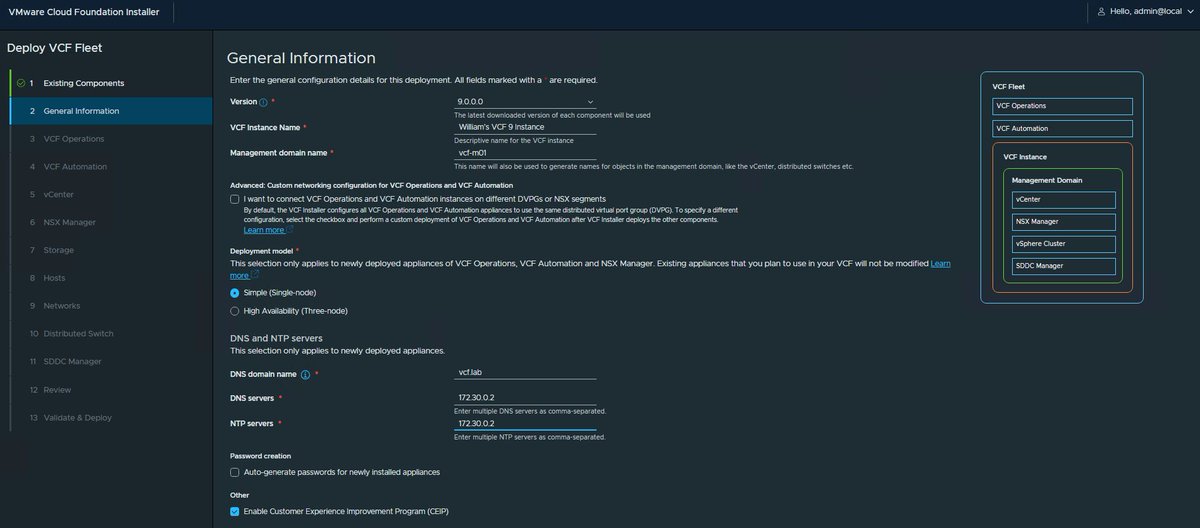 [🆕] - Minimal resources for deploying VCF 9.0 in a Lab williamlam.com/2025/06/minima…

Unlike previous VCF 5.x releases, #VCF9 allows for "basic" deployment (singleton appliances) enabling Learning/POC purposes 🥳

There's also some Lab HW consideration, see post for details!
