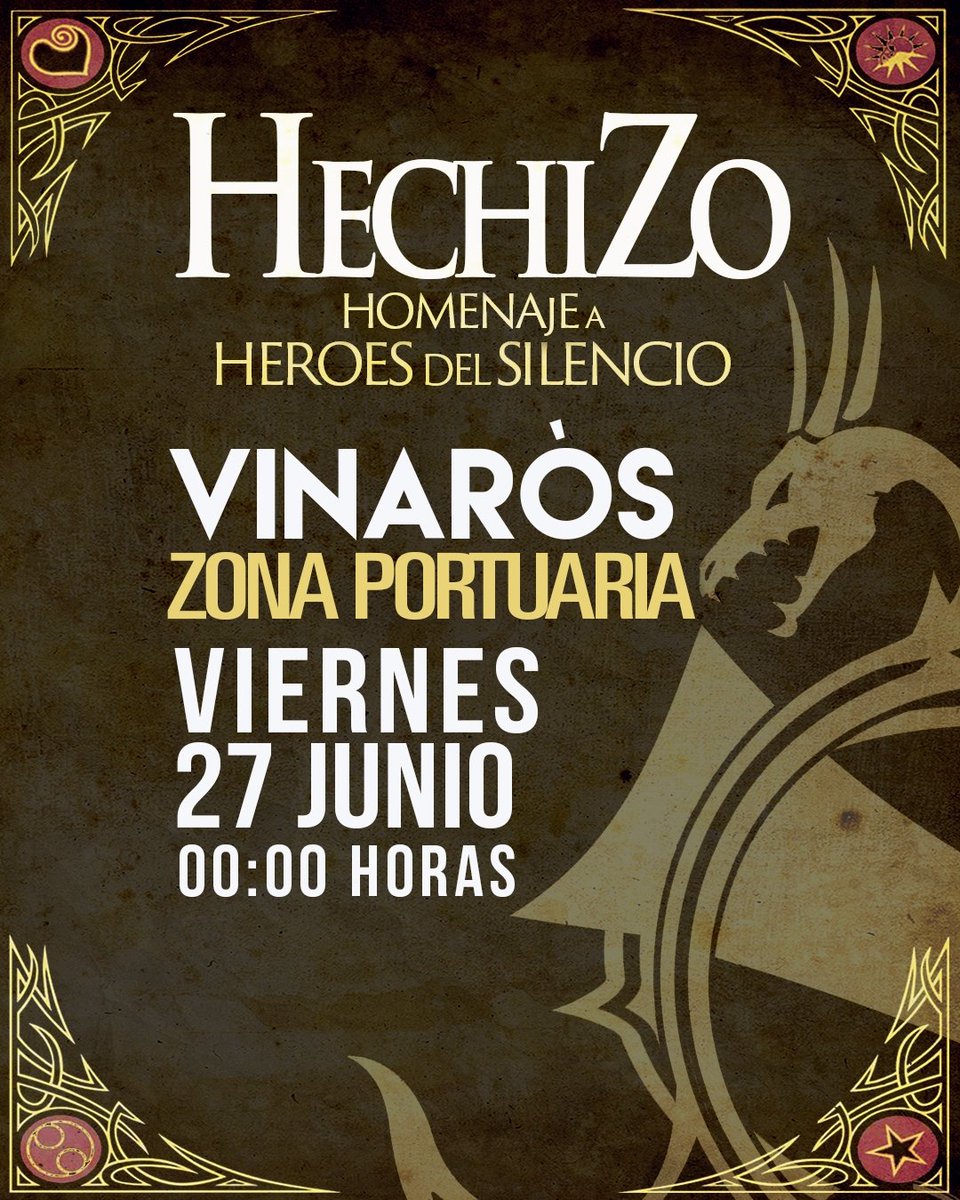 ¡VINAROZ!

El próximo viernes 27 de Junio estaremos por allí dando un poco de caña heroica.

Será a las doce de la noche en la Zona Portuaria.

¡Os esperamos!

#heroesdelsilencio #hechizo #heroesdelsilenciofans #conhdeheroes #concierto #vinaroz #vinaròs #vinaros #castellon
