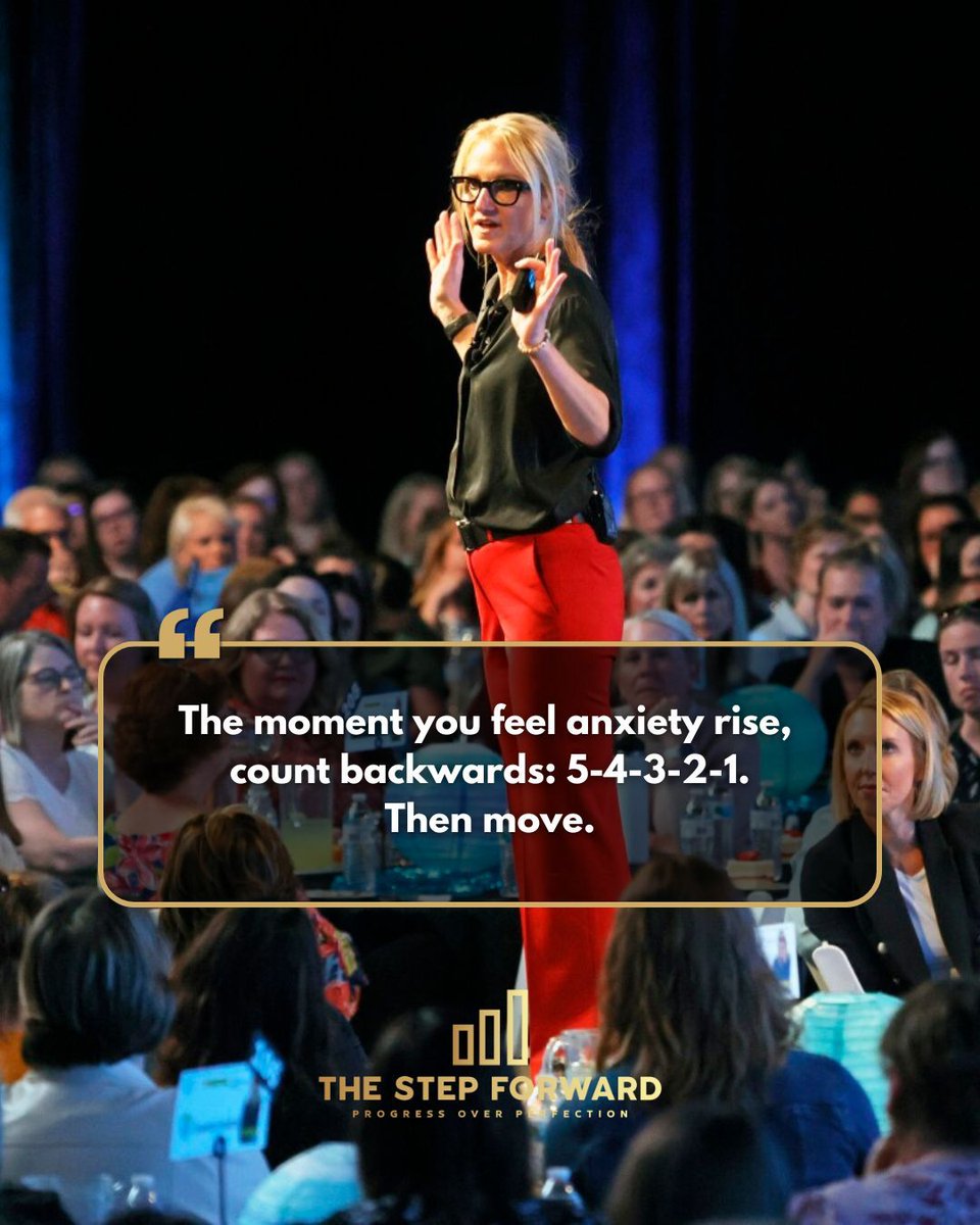 the_stepforward's tweet photo. Ever felt anxiety sneak up out of nowhere?
That heartbeat spike. The freeze. The urge to bail.

Interrupt the spiral. Take back control.

Mel Robbins nailed it—and this trick actually works.
It rewires the brain. Breaks the habit loop. Builds momentum. https://t.co/nl74Zf9HO0