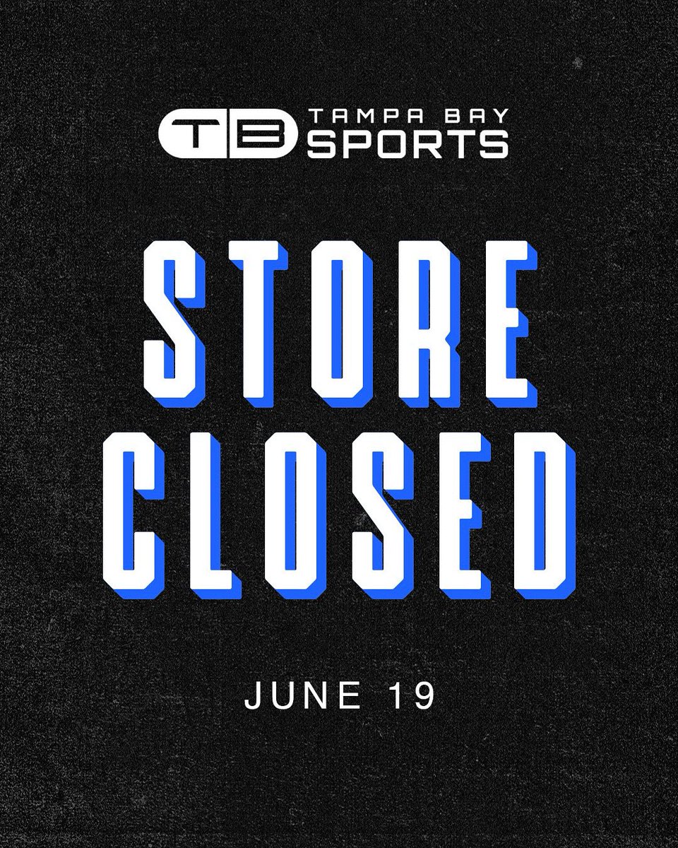 Our @amaliearena store will be closed tomorrow in observance of Juneteenth. We will reopen on Friday at noon.