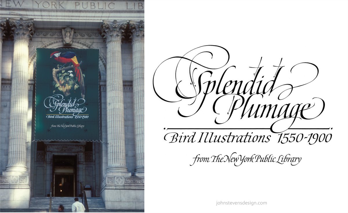 Back in the day…1988
Some of my calligraphy design are hung at the New York Public Library. 
#workingcalligrapher #letteringdesign