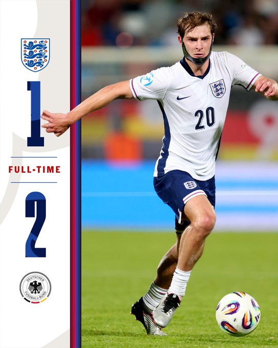 Full-time: England 1-2 Germany