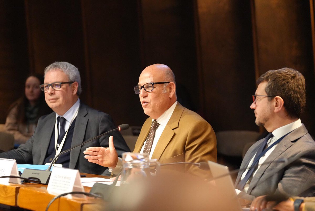 .<a href="/LuisFidelYanez/">Luis F Yanez </a> Secretario de la Comisión #CEPAL, en la clausura de la 𝐂𝐨𝐧𝐟𝐞𝐫𝐞𝐧𝐜𝐢𝐚 𝐑𝐞𝐠𝐢𝐨𝐧𝐚𝐥 𝐬𝐨𝐛𝐫𝐞 𝐂𝐨𝐨𝐩𝐞𝐫𝐚𝐜𝐢𝐨́𝐧 𝐒𝐮𝐫-𝐒𝐮𝐫:
“En tiempos complejos donde el multilateralismo enfrenta amenazas y los principios de la <a href="/ONU_es/">Naciones Unidas</a> se ven desafiados,