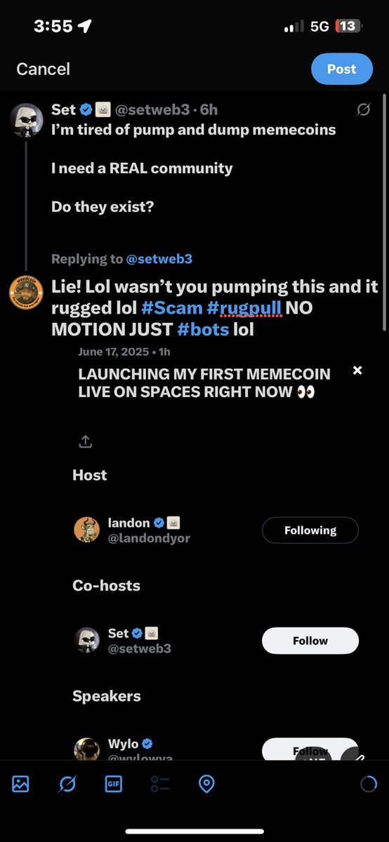 TRUEMETA_US's tweet photo. These #scammer got balls. Small balls but this is funny! β @setweb3 Iβm tired of pump and dump #memecoin β lol as he helped push the shit coin #buffcat lol @landondyor NO MOTION JUST #Shitcoin another one to the books of #ShitHead #devs and #Memecoin lol https://t.co/PTWxTrICND
