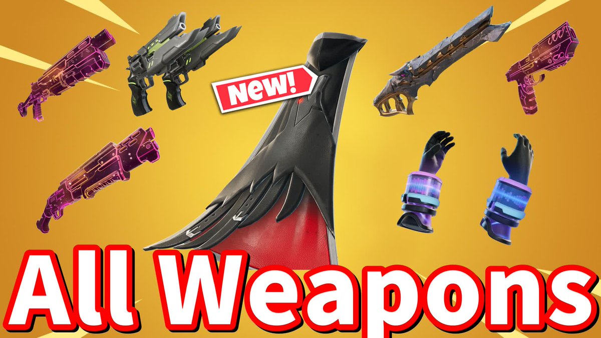 各種マップに新武器実装されています！！

■1vs1 All Weaponsマップ
島コード：2218-5850-4651

■落ちたら負けのたくまんピラーズ
島コード：1421-4584-9457

■リロード全武器・全乗り物
島コード：6110-0445-3741

■無条件で全武器・全アイテムで遊べる
島コード：2597-6103-8528