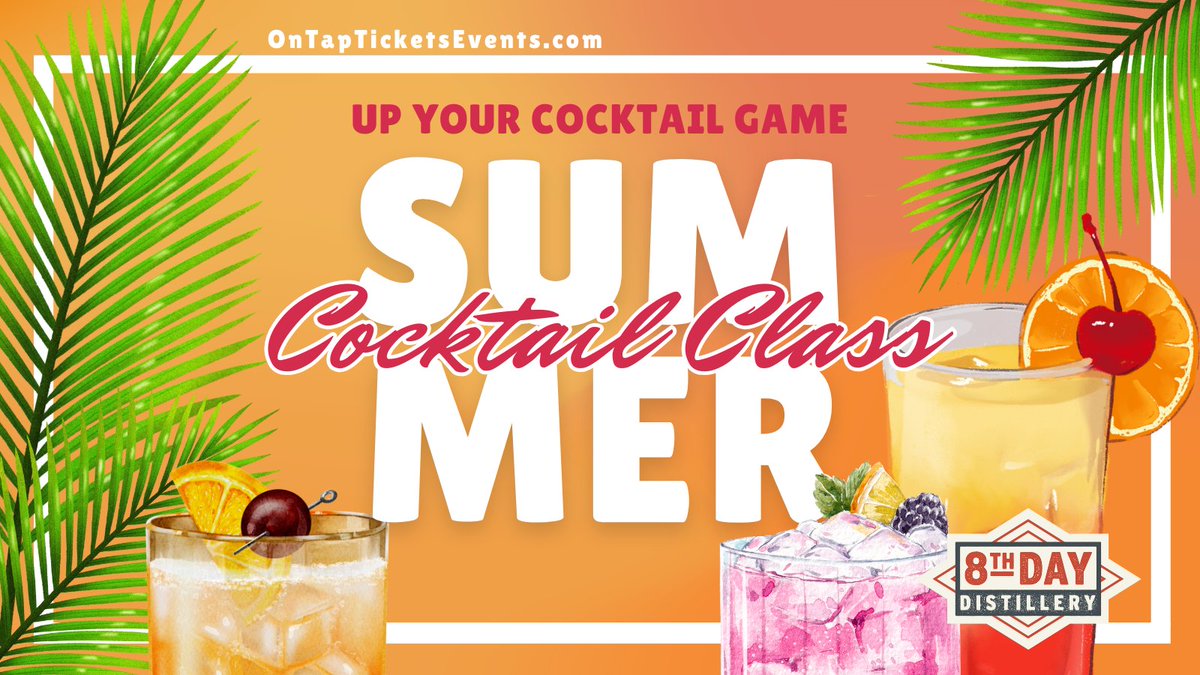 IndianaOnTap.com (@indianaontap) on Twitter photo πΈ Summer Cocktail Class
ποΈ Sunday, June 29th
β° 12:30 - 2:30 PM
π Indianapolis, IN
π Ever wanted to learn how to mix the perfect cocktail? A skilled instructor will guide you through the process, sharing tips and tricks to elevate your cocktail game.
ποΈ event.ontaptickets.com/events/summer-β¦ πΈ Summer Cocktail Class
ποΈ Sunday, June 29th
β° 12:30 - 2:30 PM
π Indianapolis, IN
π Ever wanted to learn how to mix the perfect cocktail? A skilled instructor will guide you through the process, sharing tips and tricks to elevate your cocktail game.
ποΈ event.ontaptickets.com/events/summer-β¦
