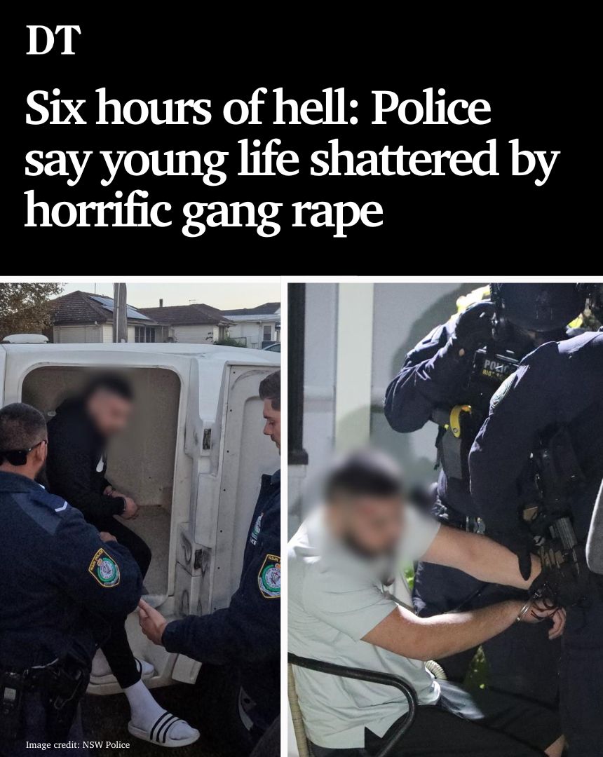 A Sydney teenage girl’s Christmas shopping trip turned into a six-hour ordeal which will torment her for life after police allege she was gang-raped by four males ➡️ bit.ly/3TsNXfL

📲Get the biggest stories first with The Daily Telegraph app: onelink.to/kysqh4