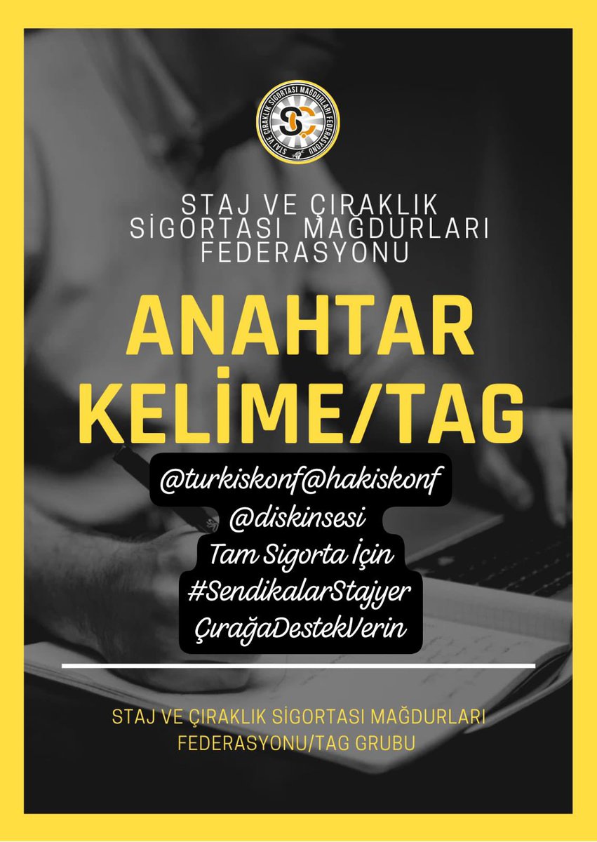 STAJ VE ÇIRAKLIK SİGORTASI MAĞDURLARI FEDERASYONU (@cirakstajfed) on Twitter photo Alın terinin tarihi olmaz. Emeğin günü unutulmaz...!
<a href="/ArzuCerkezoglu/">Arzu A. Çerkezoğlu</a>
<a href="/turkiskonf/">TÜRK-İŞ</a>
<a href="/hakiskonf/">HAKİŞ KONFEDERASYONU</a>
<a href="/diskinsesi/">DİSK</a>
<a href="/Tisk_kurumsal/">TİSK</a>
<a href="/B_Palandoken/">Bendevi Palandöken</a>
<a href="/TUSIAD/">TÜSİAD</a>
<a href="/TOBBiletisim/">TOBB</a>
<a href="/iloankara/">ILO Türkiye</a>
<a href="/BirlesikMetal/">BİRLESİK METAL-İŞ</a>
<a href="/TeksifSen/">Teksif Sendikası</a>
<a href="/tumtis_sendika/">TÜMTİS</a>
<a href="/UlkemisKonf/">ÜLKEM-İŞ KONFEDERASYONU</a>
<a href="/Cimseis/">Türkiye Çimse-İş Sendikası</a>
<a href="/RHisarciklioglu/">Rifat Hisarcıklıoğlu</a>
<a href="/adlihandere/">Adlıhan DERE</a>
<a href="/_Ali_KARAGOZ/">Dr. Ali KARAGÖZ</a> Alın terinin tarihi olmaz. Emeğin günü unutulmaz...!
<a href="/ArzuCerkezoglu/">Arzu A. Çerkezoğlu</a>
<a href="/turkiskonf/">TÜRK-İŞ</a>
<a href="/hakiskonf/">HAKİŞ KONFEDERASYONU</a>
<a href="/diskinsesi/">DİSK</a>
<a href="/Tisk_kurumsal/">TİSK</a>
<a href="/B_Palandoken/">Bendevi Palandöken</a>
<a href="/TUSIAD/">TÜSİAD</a>
<a href="/TOBBiletisim/">TOBB</a>
<a href="/iloankara/">ILO Türkiye</a>
<a href="/BirlesikMetal/">BİRLESİK METAL-İŞ</a>
<a href="/TeksifSen/">Teksif Sendikası</a>
<a href="/tumtis_sendika/">TÜMTİS</a>
<a href="/UlkemisKonf/">ÜLKEM-İŞ KONFEDERASYONU</a>
<a href="/Cimseis/">Türkiye Çimse-İş Sendikası</a>
<a href="/RHisarciklioglu/">Rifat Hisarcıklıoğlu</a>
<a href="/adlihandere/">Adlıhan DERE</a>
<a href="/_Ali_KARAGOZ/">Dr. Ali KARAGÖZ</a>