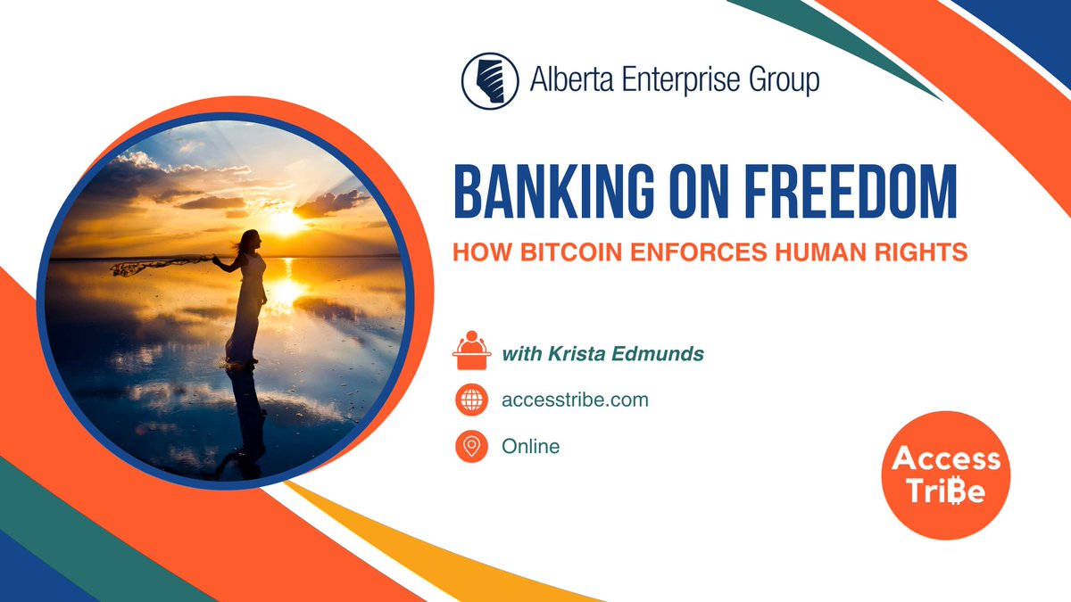At the Alberta Enterprise Group, we host a a guest speaker on our Member Connect calls each month. Last month Krista Edmunds, founder of Access Tribe, joined us to talk about how Bitcoin changes the current economic paradigm and protects human rights. albertaenterprisegroup.com/2025/06/02/ban…