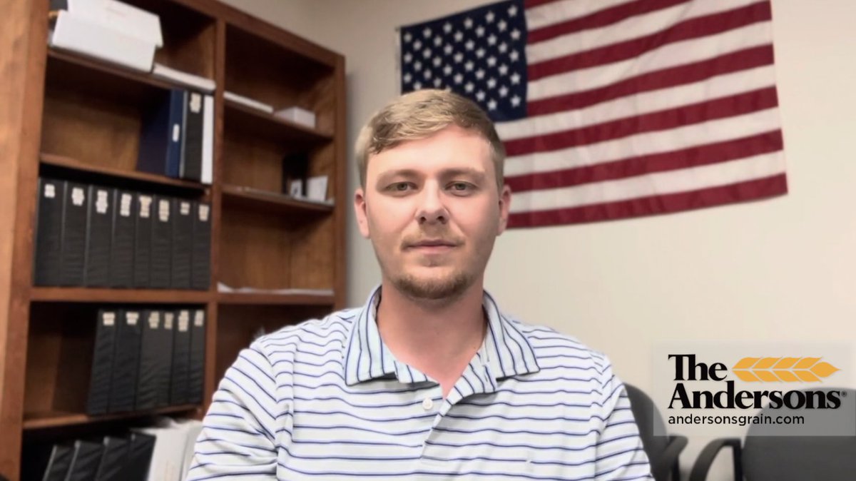 Watch today's grain market closing comments with Dawson Evers: brnw.ch/21wTvPN — #corn #soybeans #wheat #grow25