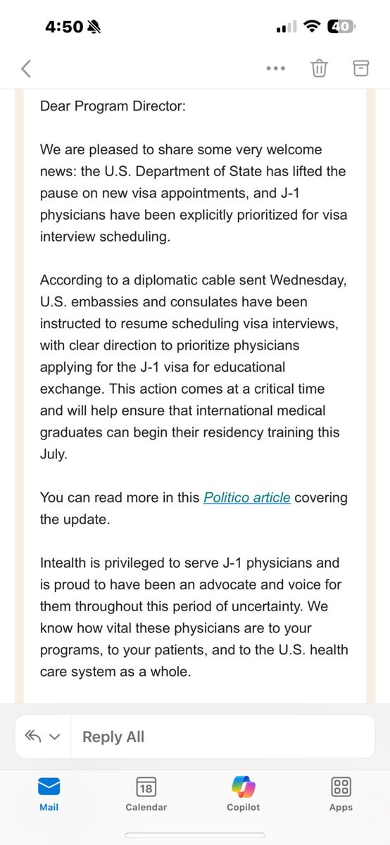 Wonderful news to all IMG! j1 visa are being opened again!!