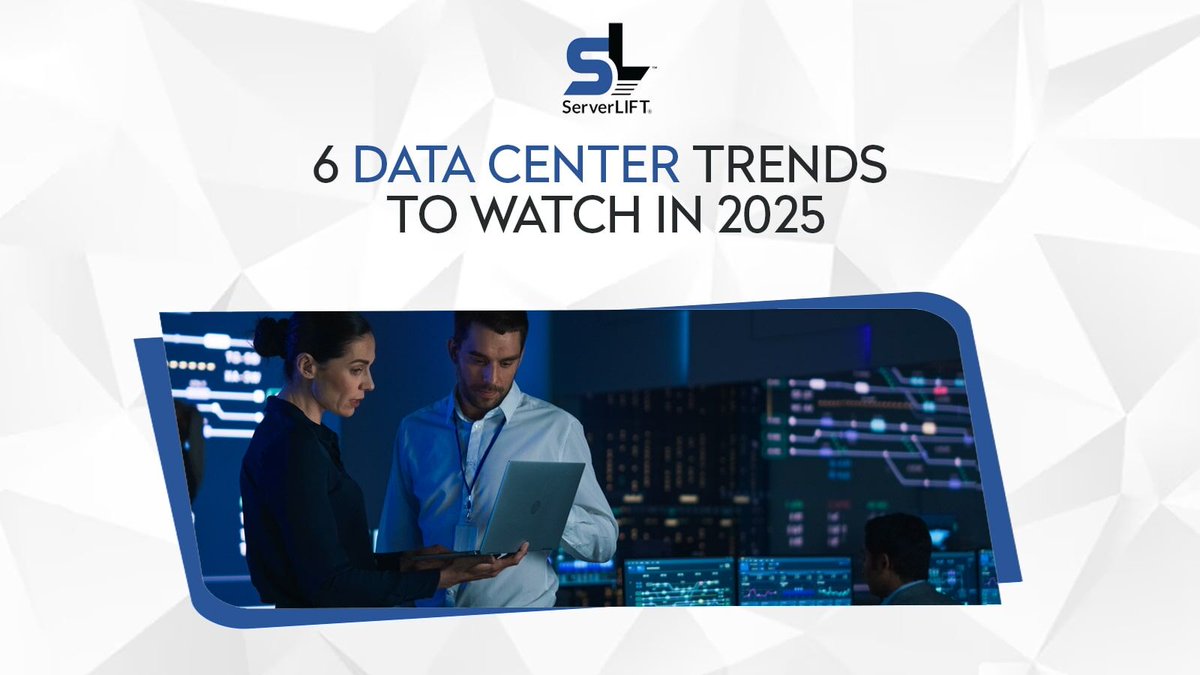 ServerLIFT's tweet image. What will 2025 bring to data centers, and how will it impact operations? We feature six key trends to watch for. 

bit.ly/3CmbXMJ 

#2025datacentertrends #datacentertrends #Datacenter #Datacenters