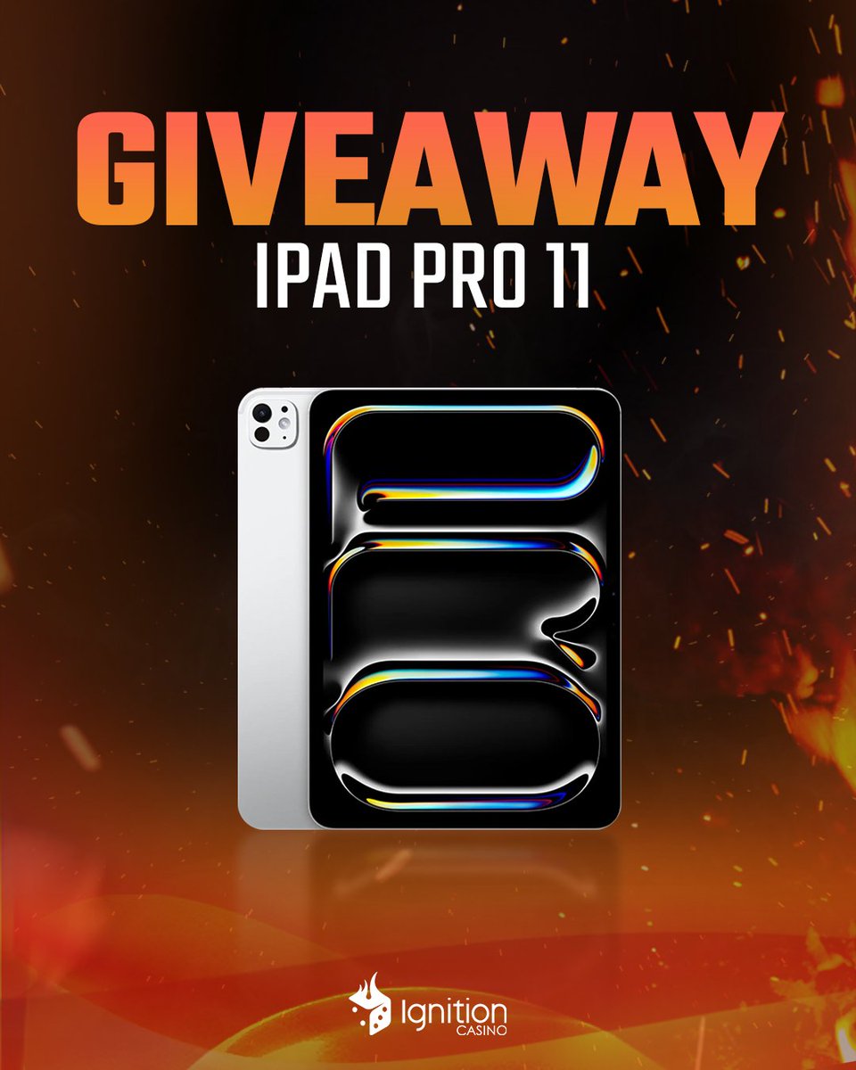 😍 IPAD PRO 11 GIVEAWAY 😍

To enter this giveaway: 

1) Follow us
2) Tag a friend
3) Repost 

Winner announced next Wednesday. Good luck! 🙌

(Must be 21+ and based in the USA to enter. States excluded: NY, NJ, NV, MD &amp; DE)

#giveaway #giveaways #ios26 #ipad #apple