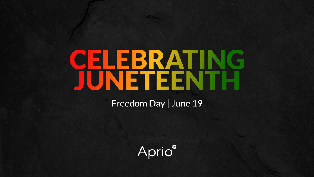 Happy #Juneteenth! This week especially, I'm spending time to reflect on the significance of true equality and freedom, and the progress that Juneteenth represents. At Aprio, we honor the legacy of democracy and determination as we foster an inclusive environment inside and…