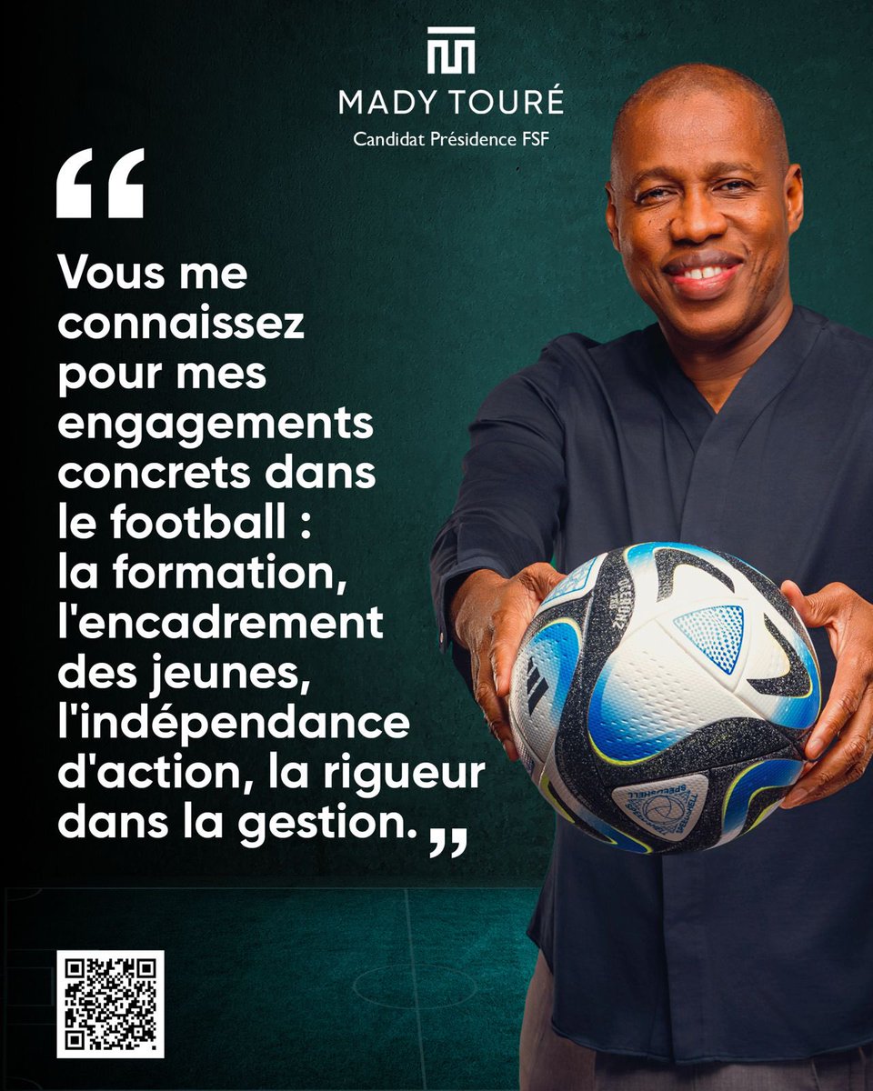 L’expérience du terrain, la rigueur de l’action.
#MadyToure2025