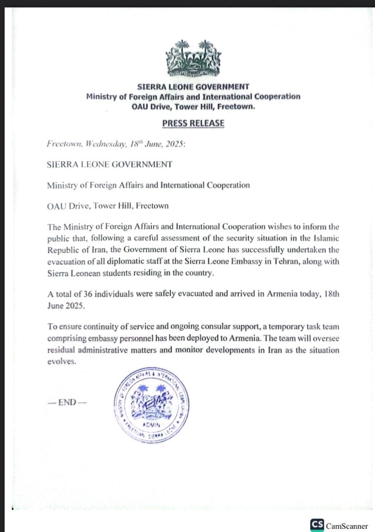 Ministry of Information & Civic Education S/Leone tweet media