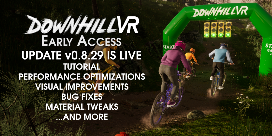 🔥 DownhillVR Early Access Update v0.8.29 is live!🚵

Major performance fixes and optimizations, tutorial and improved visuals. It might be time to bump up graphics settings. 👀

🔗 Full details:
store.steampowered.com/news/app/15765…

#DownhillVR #MountainBiking #GameUpdate #VirtualReality