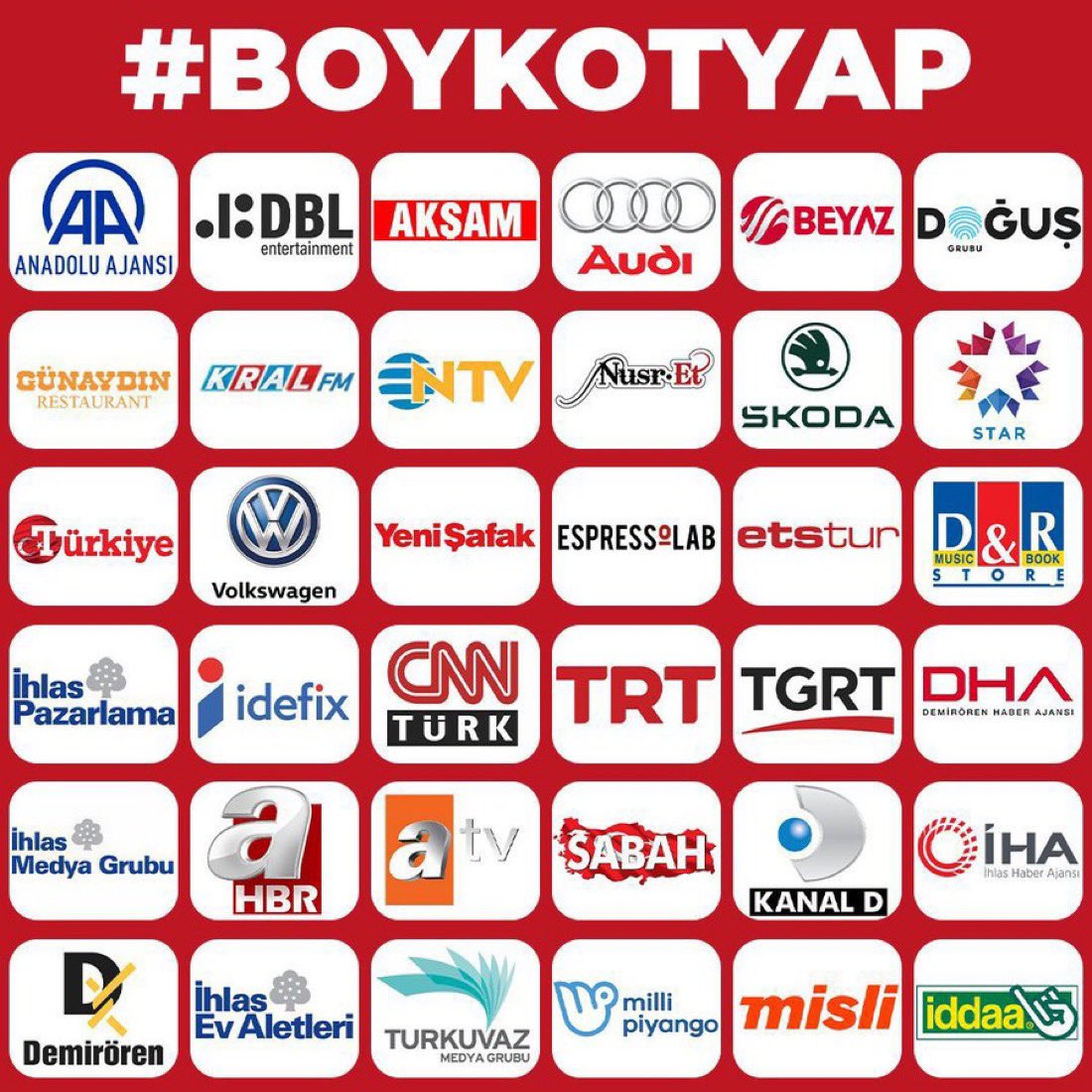 Büyükşehir Çalışıyor (@tcbuyuksehir) on Twitter photo Özgür Özel boykot çağrısını yineledi:
“Parayı bizden kazanıp Saray’a hizmet edenleri unutmayın.” Özgür Özel boykot çağrısını yineledi:
“Parayı bizden kazanıp Saray’a hizmet edenleri unutmayın.”