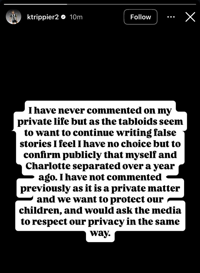 It's quite sad he's had to do this tbf. Such is the press need for content they often forget about the human beings in the middle of it all. You've got a couple &amp; a family trying to get to  a good place for their kids &amp; themselves &amp; sleezy click bait headlines dont help. 😔
