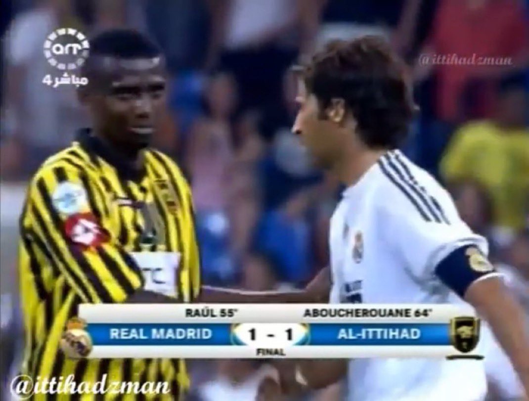 الاتحاد تعادل مع ريال مدريد 2009 في عز مستوى "كريستيانو رونالدو ، وبنزيما" وبوجود الأسطورة راؤول ومارسيلو "💛🖤🏆🏆

- نحتاج نتيجة مختلفة عن ما فعله الاتحاد في عز مدريد بعكس الفترة السيئة التي يعيشها مدريد

#الهلال_مدريد